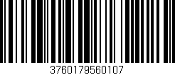 Código de barras (EAN, GTIN, SKU, ISBN): '3760179560107'