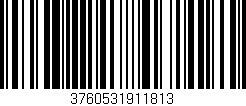 Código de barras (EAN, GTIN, SKU, ISBN): '3760531911813'
