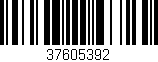 Código de barras (EAN, GTIN, SKU, ISBN): '37605392'