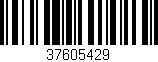 Código de barras (EAN, GTIN, SKU, ISBN): '37605429'