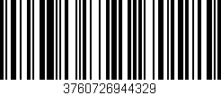 Código de barras (EAN, GTIN, SKU, ISBN): '3760726944329'