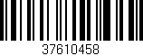 Código de barras (EAN, GTIN, SKU, ISBN): '37610458'