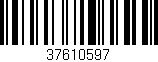 Código de barras (EAN, GTIN, SKU, ISBN): '37610597'