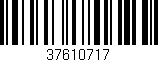 Código de barras (EAN, GTIN, SKU, ISBN): '37610717'