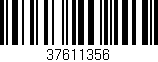 Código de barras (EAN, GTIN, SKU, ISBN): '37611356'