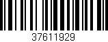 Código de barras (EAN, GTIN, SKU, ISBN): '37611929'