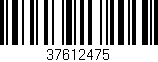 Código de barras (EAN, GTIN, SKU, ISBN): '37612475'