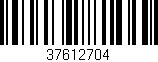 Código de barras (EAN, GTIN, SKU, ISBN): '37612704'
