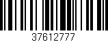 Código de barras (EAN, GTIN, SKU, ISBN): '37612777'
