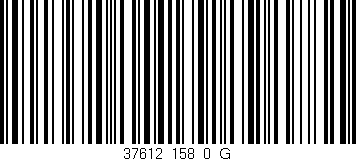 Código de barras (EAN, GTIN, SKU, ISBN): '37612_158_0_G'