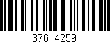 Código de barras (EAN, GTIN, SKU, ISBN): '37614259'