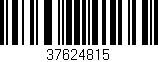 Código de barras (EAN, GTIN, SKU, ISBN): '37624815'