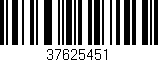 Código de barras (EAN, GTIN, SKU, ISBN): '37625451'