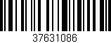 Código de barras (EAN, GTIN, SKU, ISBN): '37631086'