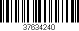 Código de barras (EAN, GTIN, SKU, ISBN): '37634240'