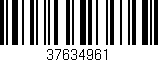 Código de barras (EAN, GTIN, SKU, ISBN): '37634961'