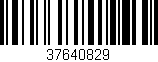 Código de barras (EAN, GTIN, SKU, ISBN): '37640829'