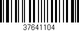 Código de barras (EAN, GTIN, SKU, ISBN): '37641104'