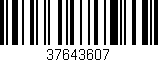 Código de barras (EAN, GTIN, SKU, ISBN): '37643607'