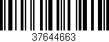 Código de barras (EAN, GTIN, SKU, ISBN): '37644663'