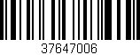 Código de barras (EAN, GTIN, SKU, ISBN): '37647006'