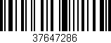 Código de barras (EAN, GTIN, SKU, ISBN): '37647286'