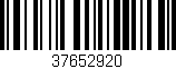 Código de barras (EAN, GTIN, SKU, ISBN): '37652920'