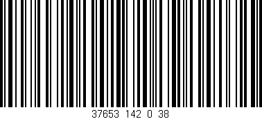Código de barras (EAN, GTIN, SKU, ISBN): '37653_142_0_38'