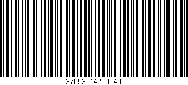 Código de barras (EAN, GTIN, SKU, ISBN): '37653_142_0_40'