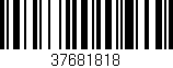 Código de barras (EAN, GTIN, SKU, ISBN): '37681818'