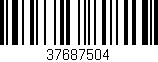 Código de barras (EAN, GTIN, SKU, ISBN): '37687504'