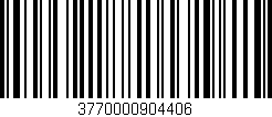 Código de barras (EAN, GTIN, SKU, ISBN): '3770000904406'