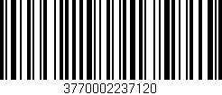 Código de barras (EAN, GTIN, SKU, ISBN): '3770002237120'
