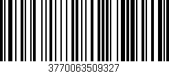 Código de barras (EAN, GTIN, SKU, ISBN): '3770063509327'