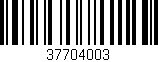 Código de barras (EAN, GTIN, SKU, ISBN): '37704003'