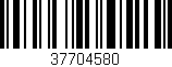 Código de barras (EAN, GTIN, SKU, ISBN): '37704580'