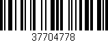 Código de barras (EAN, GTIN, SKU, ISBN): '37704778'