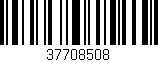 Código de barras (EAN, GTIN, SKU, ISBN): '37708508'
