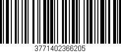 Código de barras (EAN, GTIN, SKU, ISBN): '3771402366205'