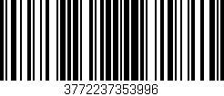 Código de barras (EAN, GTIN, SKU, ISBN): '3772237353996'