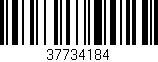 Código de barras (EAN, GTIN, SKU, ISBN): '37734184'