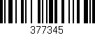 Código de barras (EAN, GTIN, SKU, ISBN): '377345'