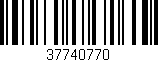 Código de barras (EAN, GTIN, SKU, ISBN): '37740770'