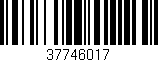 Código de barras (EAN, GTIN, SKU, ISBN): '37746017'