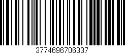 Código de barras (EAN, GTIN, SKU, ISBN): '3774696706337'