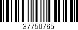 Código de barras (EAN, GTIN, SKU, ISBN): '37750765'
