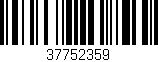Código de barras (EAN, GTIN, SKU, ISBN): '37752359'