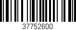 Código de barras (EAN, GTIN, SKU, ISBN): '37752600'