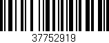 Código de barras (EAN, GTIN, SKU, ISBN): '37752919'