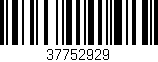 Código de barras (EAN, GTIN, SKU, ISBN): '37752929'